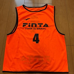 FINTA サッカー用ビブス サイズ4 オレンジ