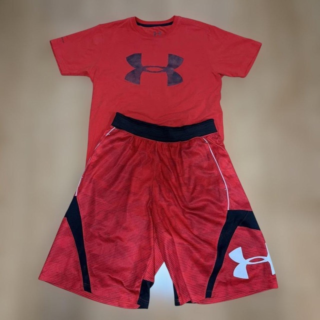 Under Armour セットアップ 上下 レッド MD (1/7)