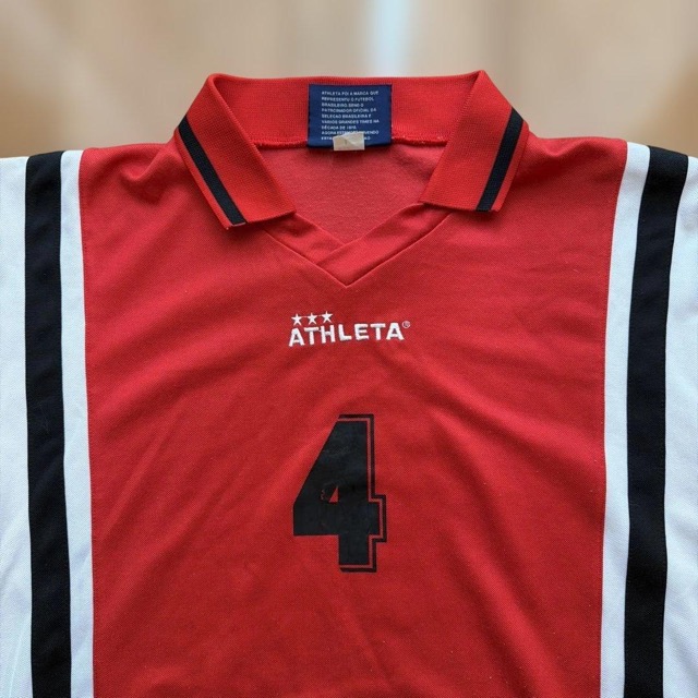 ATHLETA サッカーユニフォーム 上下セット 赤白 4 ソックス付 (3/7)