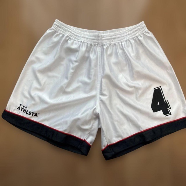 ATHLETA サッカーユニフォーム 上下セット 赤白 4 ソックス付 (5/7)