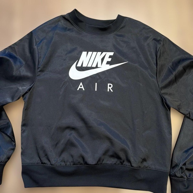 NIKE AIR カットソー クルーネック スウェット サテン レディースM (1/5)