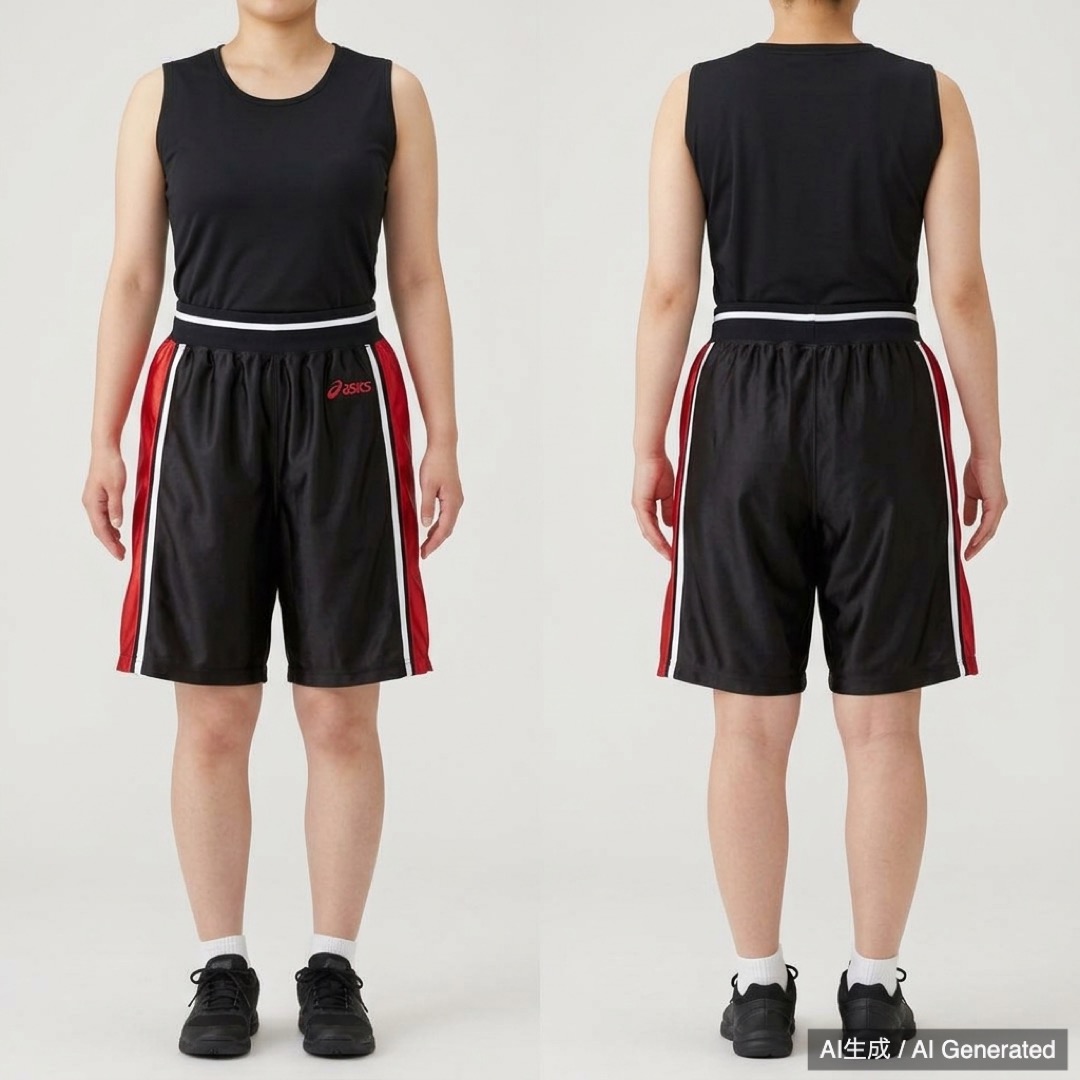 asics レディース バスケットボールパンツ Lサイズ 光沢 (1/4)