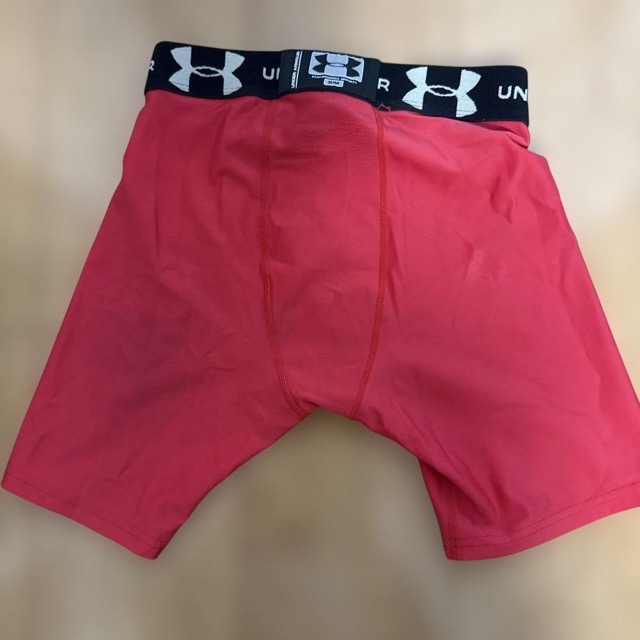 UNDER ARMOUR 赤 アンダーシャツ パンツ セットアップ (4/5)