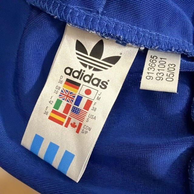 adidas ノースリーブ トレフォイルロゴ ブルー Sサイズ (5/5)