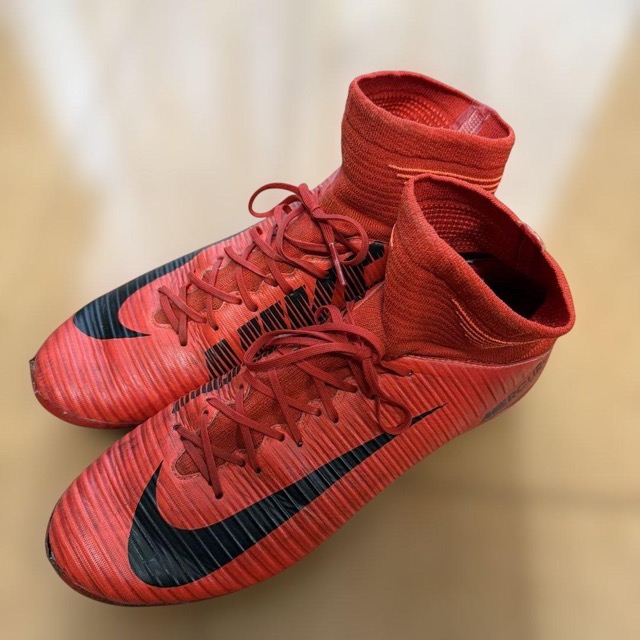 Nike マーキュリアル レッド ハイカット スパイクシューズ 26cm (1/8)