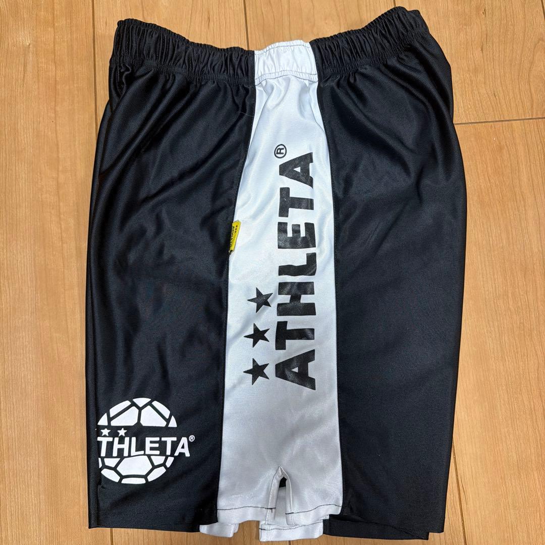 ATHLETA サッカー用ショートパンツ 黒/白 (5/5)