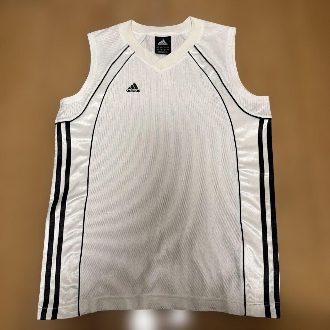 adidas バスケットボール タンクトップ ホワイト (2/5)
