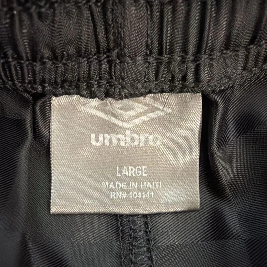 レトロ・レア umbro チェック柄 サテン ブラック サッカーパンツ (5/5)