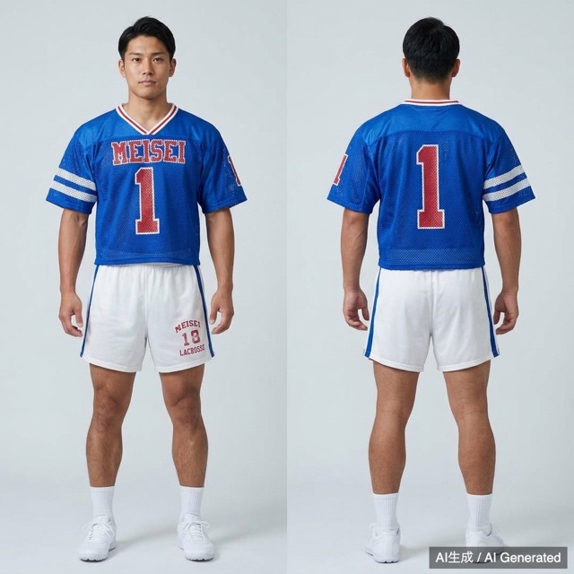 明星大学 ラクロスユニフォーム 上下 セット L