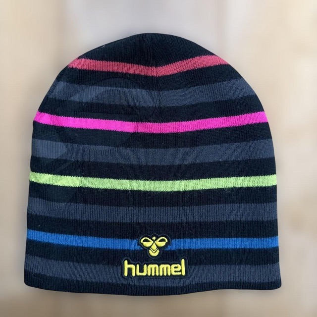 hummel ニット帽 ビーニー マルチカラー ボーダー (1/4)