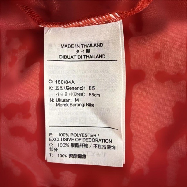 NIKE ノースリーブシャツ レッド レディース Mサイズ (4/4)
