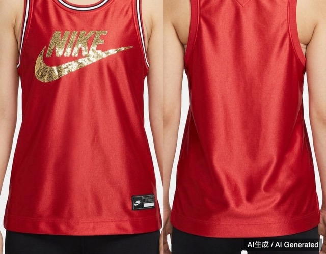 NIKE ノースリーブシャツ レッド レディース Mサイズ