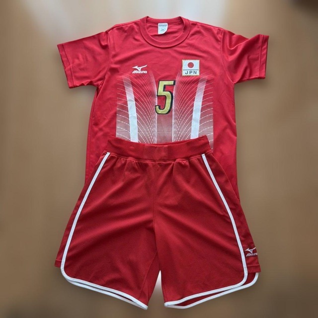 Mizuno バレーボール ユニフォーム 上下 セット日本代表 5番 高橋みゆき (1/8)