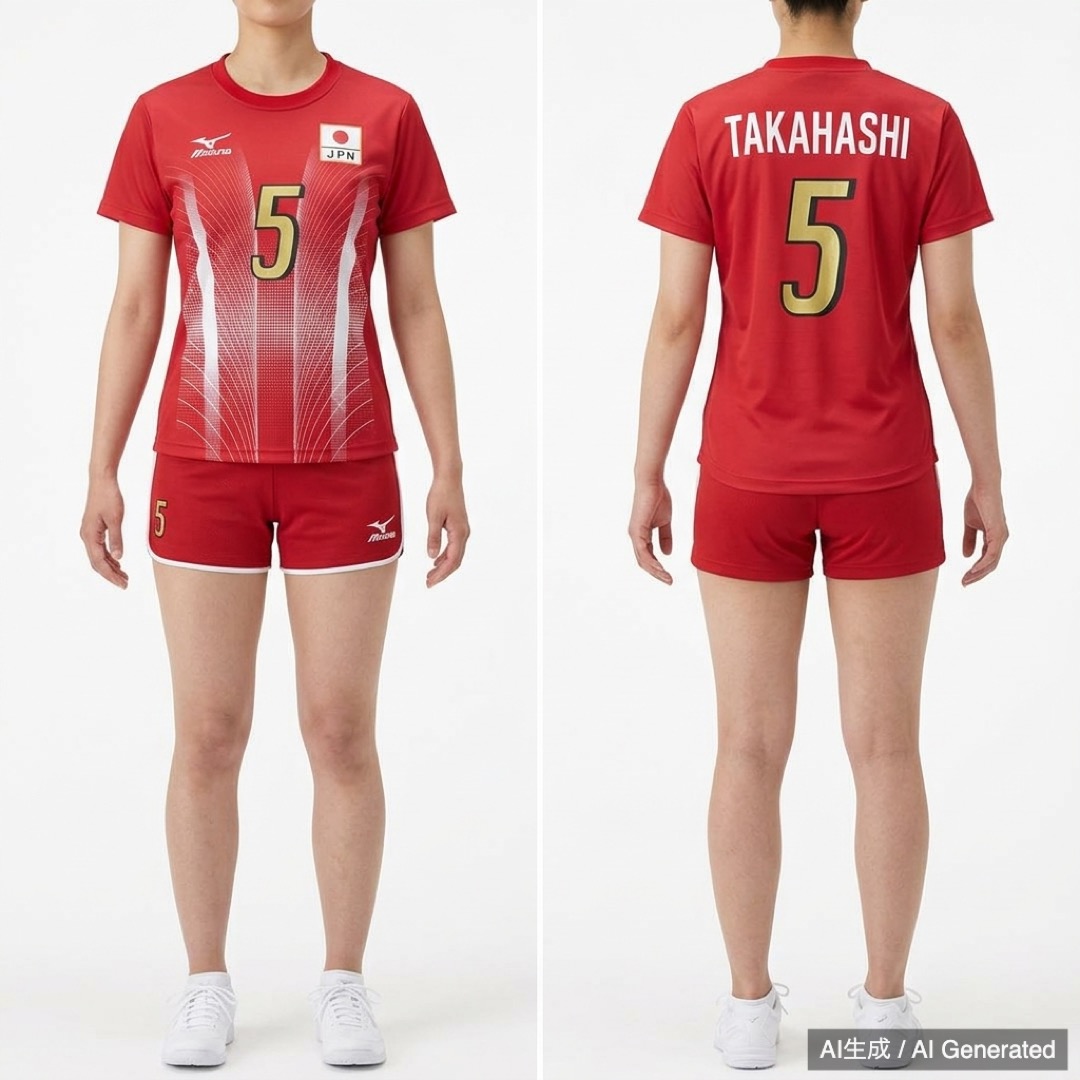 Mizuno バレーボール レディース ユニフォーム セット日本代表 高橋みゆき (1/9)