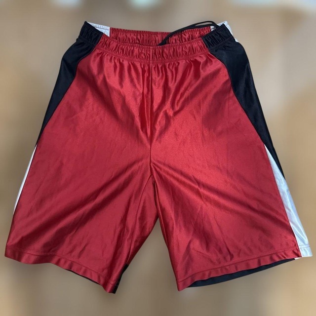 XG バスケットボールパンツ Lサイズ 赤黒白 光沢 (1/3)
