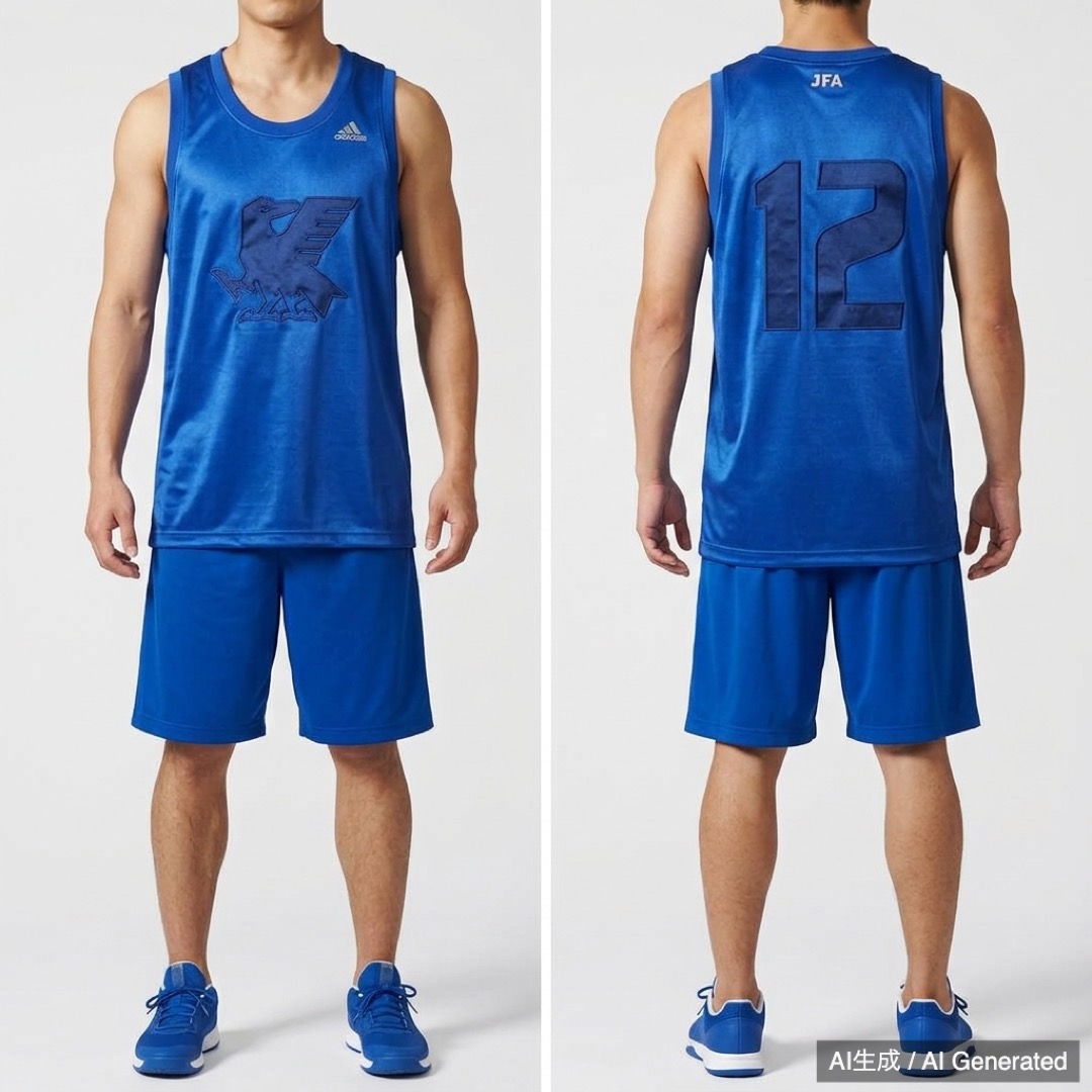 adidas 日本代表 タンクトップ ブルー 12 (1/5)