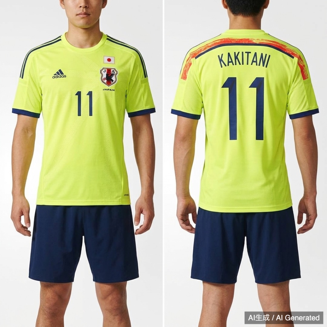 adidas サッカー日本代表 ユニフォーム 11番 柿谷 (1/6)