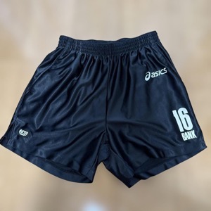 asics 卓球 パンツ M ブラック 光沢