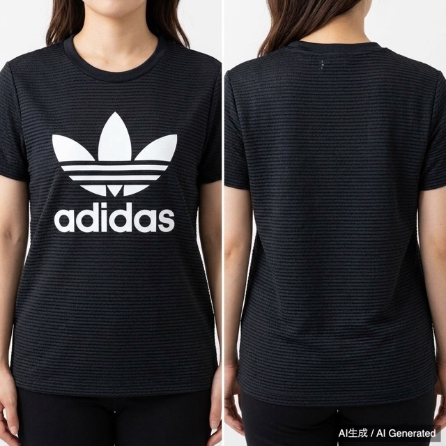 adidas ブラック レディース Tシャツ M