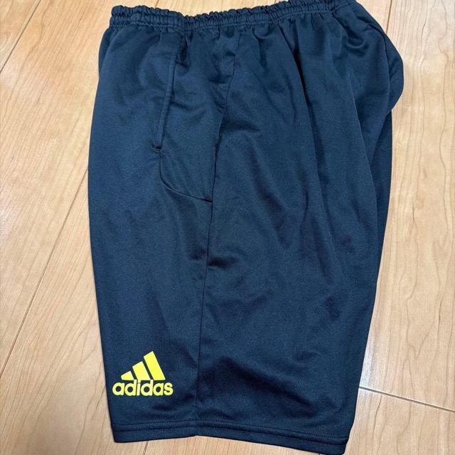 adidas フード付きジャージ上下セット 黒/黄色 (7/7)