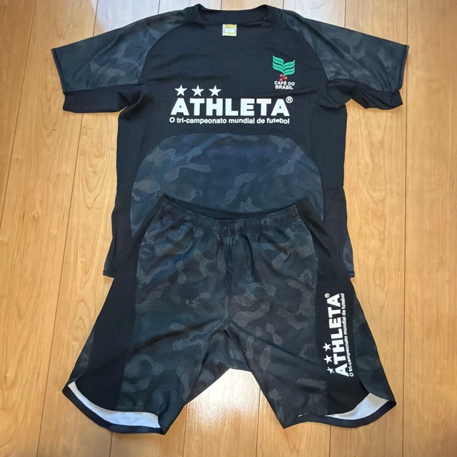 ATHLETA フットサル サッカー ユニフォーム 上下 セット 迷彩柄 L (1/7)