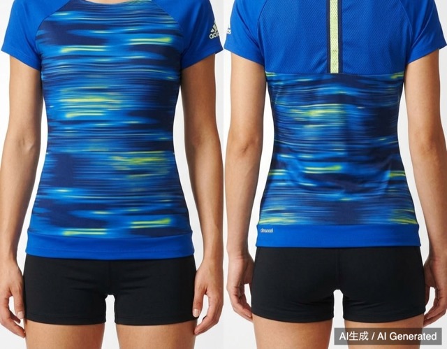 adidas response climacool レディース Tシャツ 青/黄