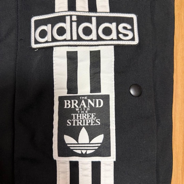 adidas アディブレイク スナップボタン ジャージパンツ ブラック M (3/4)
