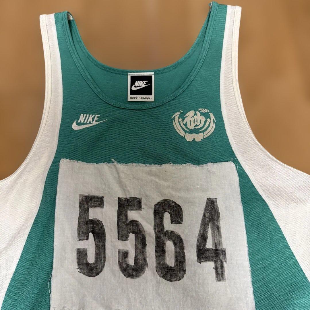NIKE 陸上競技用ユニフォーム上下セット メンズ グリーン ※ゴム緩 (4/9)