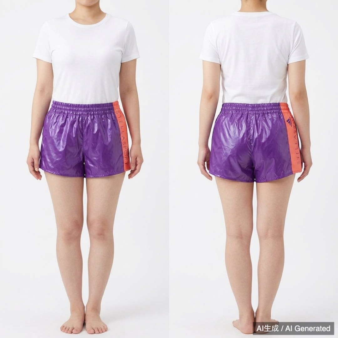 adidas STELLASPORT レディース ランニング ショートパンツ L (1/5)