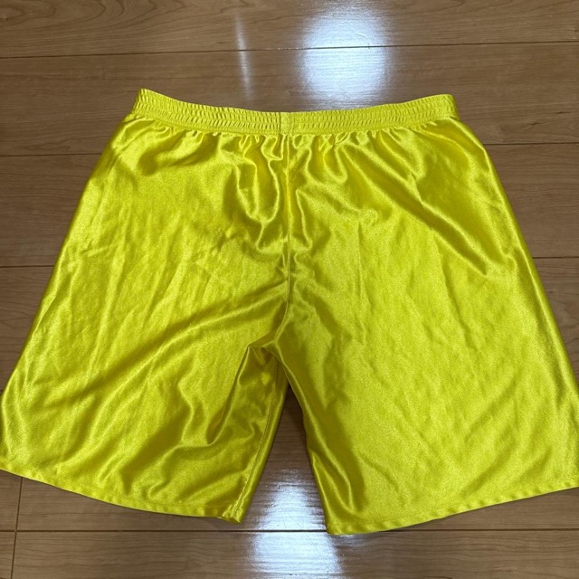 MUNTER イエロー ハーフパンツ L 光沢 ※ゴムなし (2/3)