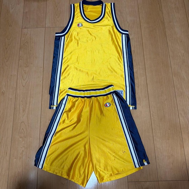 Champion バスケットボール部 ユニフォーム 上下セット S 光沢 (1/8)