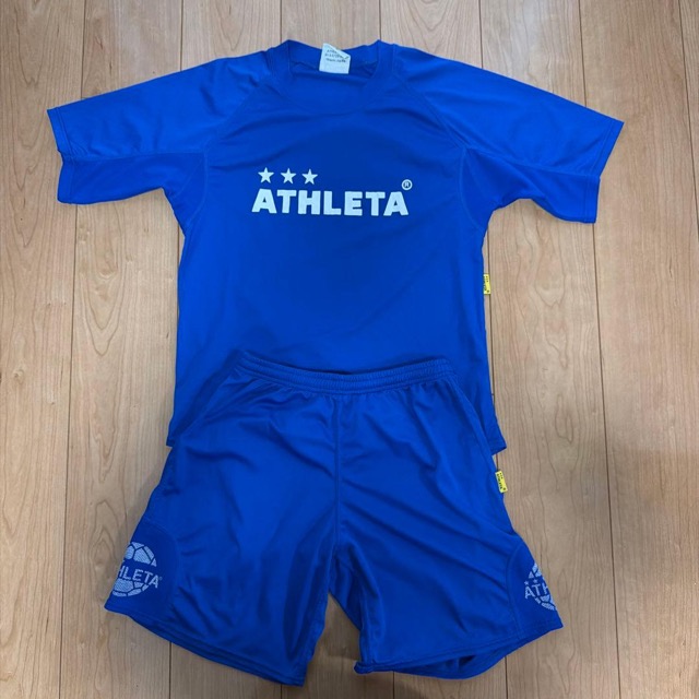 ATHLETA アスレタ ユニフォーム 上下セット ブルー Mサイズ (1/8)