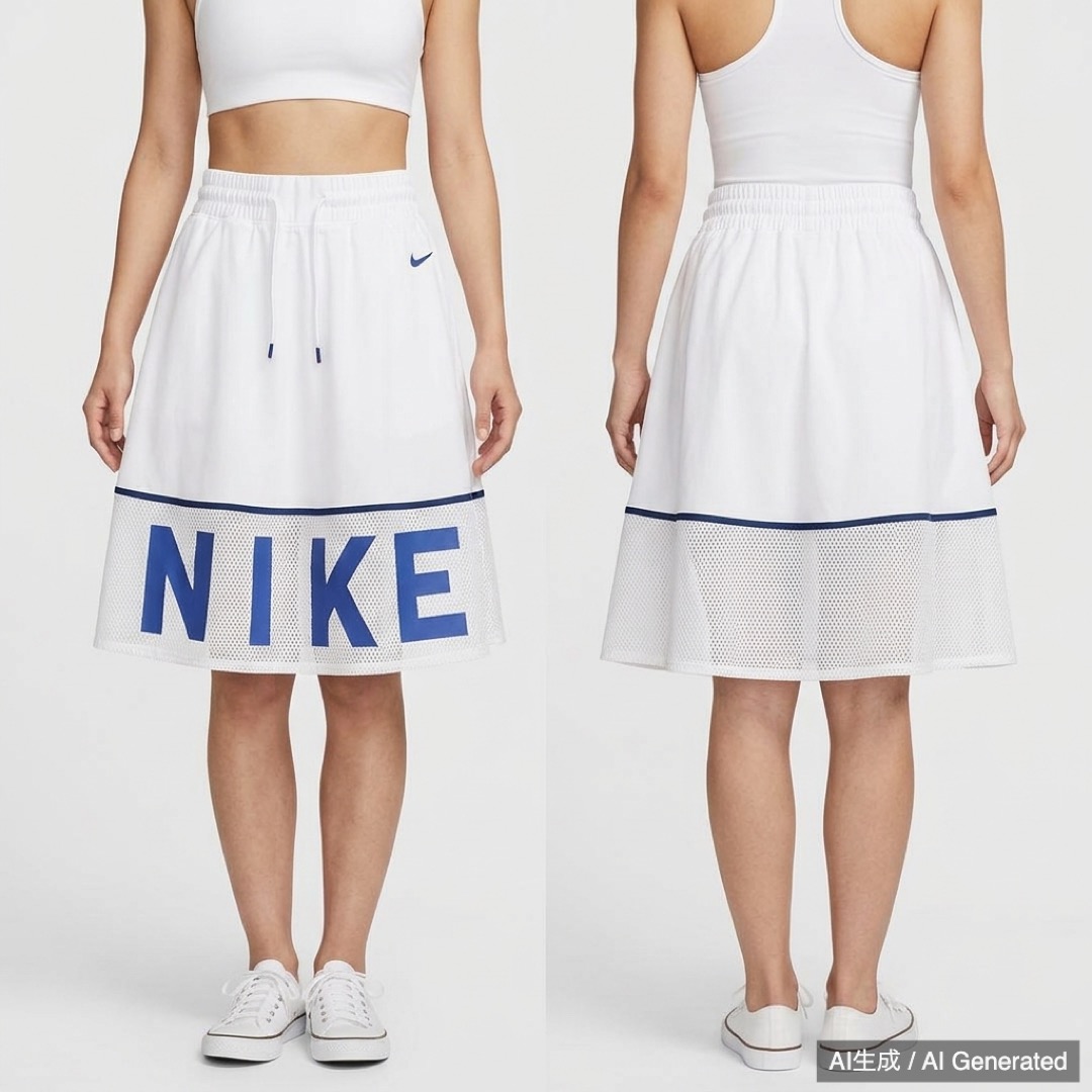 NIKE フレアスカート ホワイト Mサイズ (1/5)