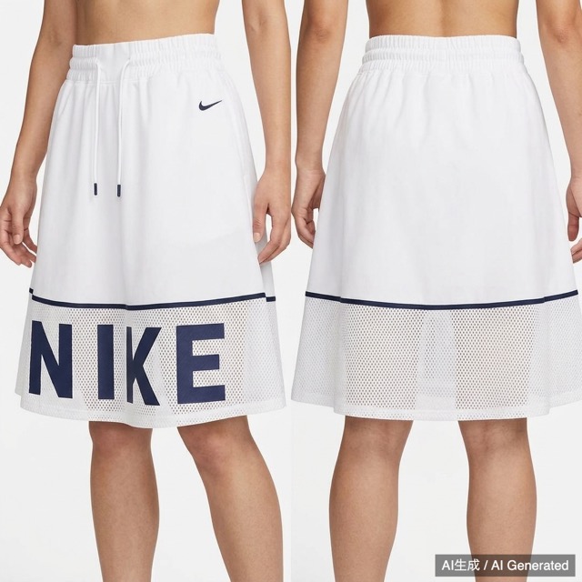 NIKE フレアスカート ホワイト Mサイズ