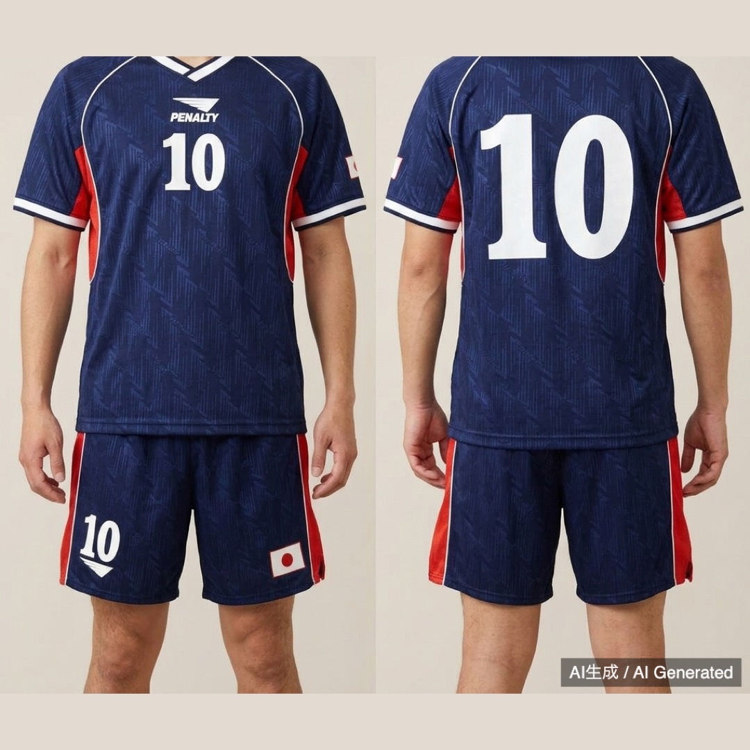 PENALTY ハンドボール日本代表 ユニフォーム 上下 セット 10番サイズO (1/8)