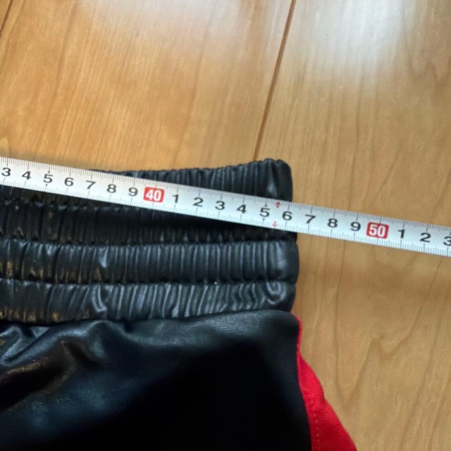 激レア Jordan バスケットボールパンツ L ブラック/レッド 光沢 (7/7)