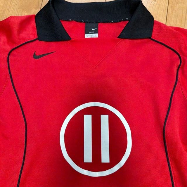 Nike Dri-FIT サッカーユニフォーム 上下セット L レッド/ブラック (2/7)