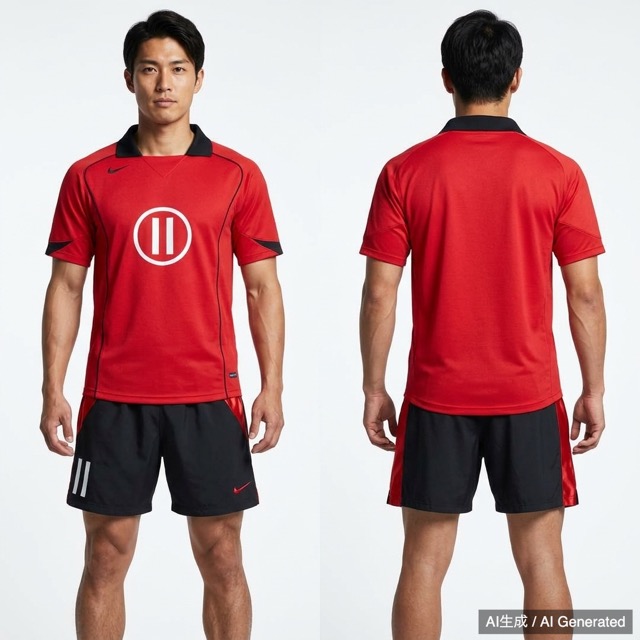 Nike Dri-FIT サッカーユニフォーム 上下セット L レッド/ブラック
