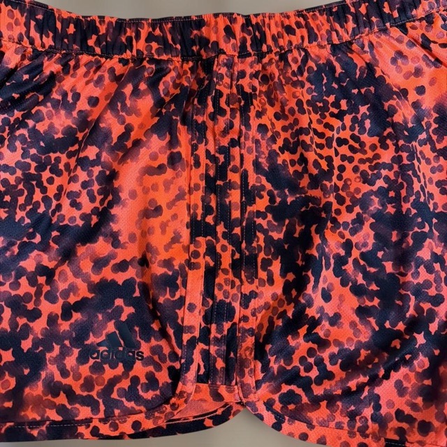 adidas climalite レッド ヒョウ柄 ランニングパンツ (3/7)