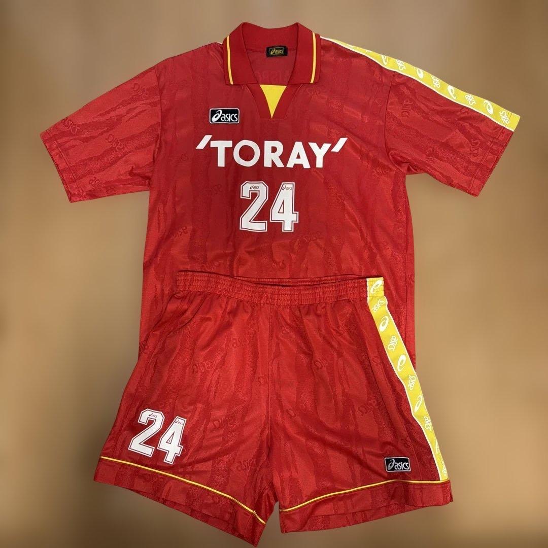 asics TORAY フットサル ユニフォーム 上下セット 24番 メンズL (2/9)