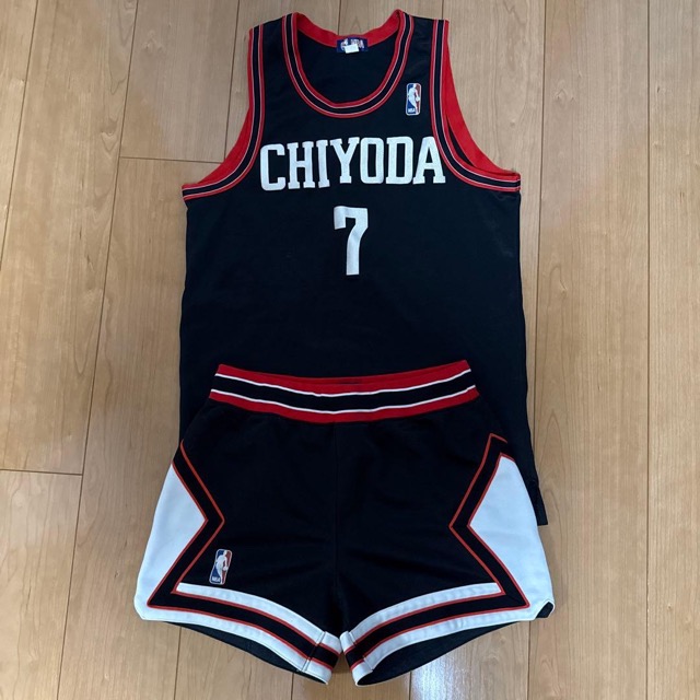 レトロ NBA CHIOYDA ユニフォーム サイズLL 番号7 上下 セット (1/3)