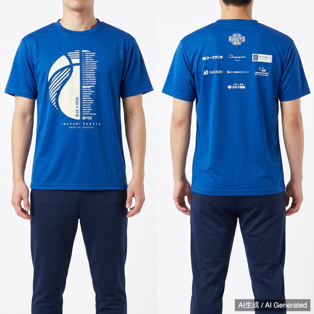 茨城ロボッツ 2022-23シーズン 応援 Tシャツ (1/6)
