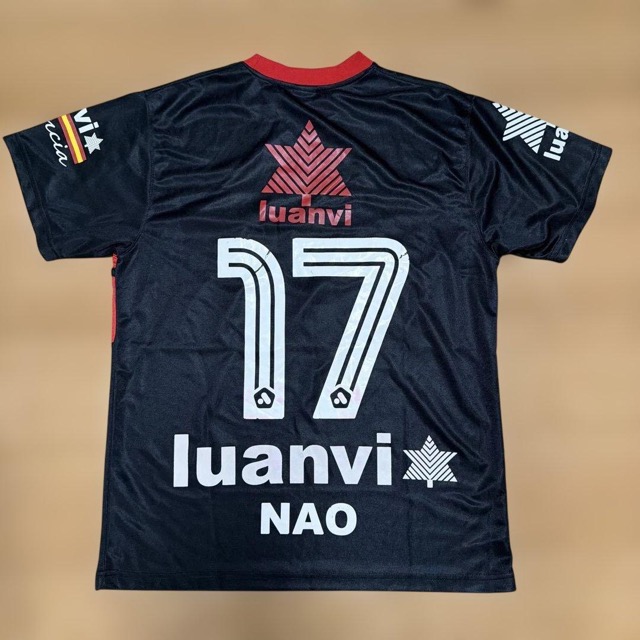 luanvi フットサルウェア 上下セット ネイビー/レッド 17番 M (3/6)
