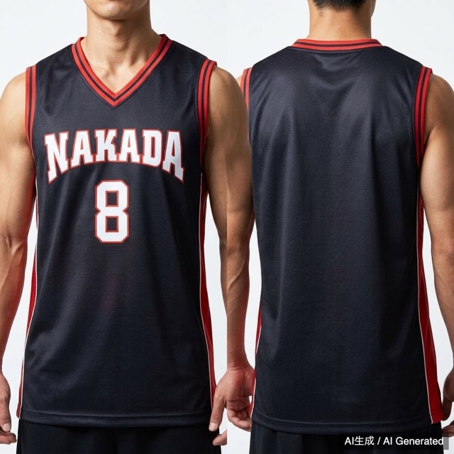 NAKADAA バスケットボール ユニフォーム ダンクトップ