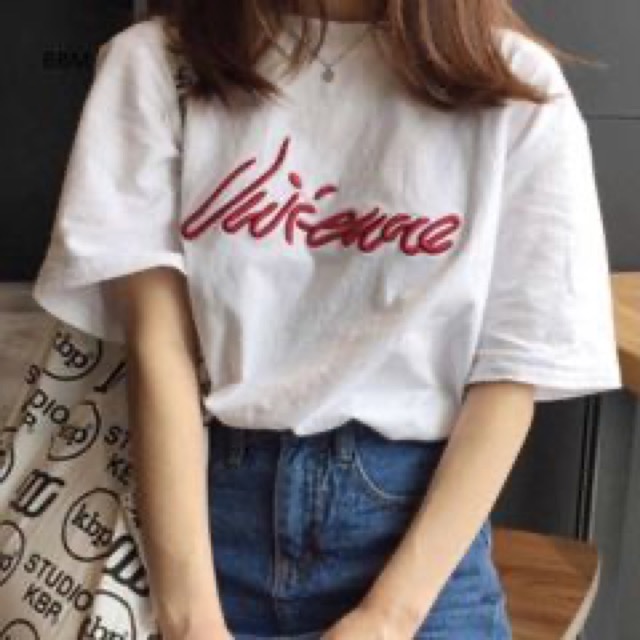 INS STUDIOS ブラック Tシャツ レディースSサイズ チビT (5/6)