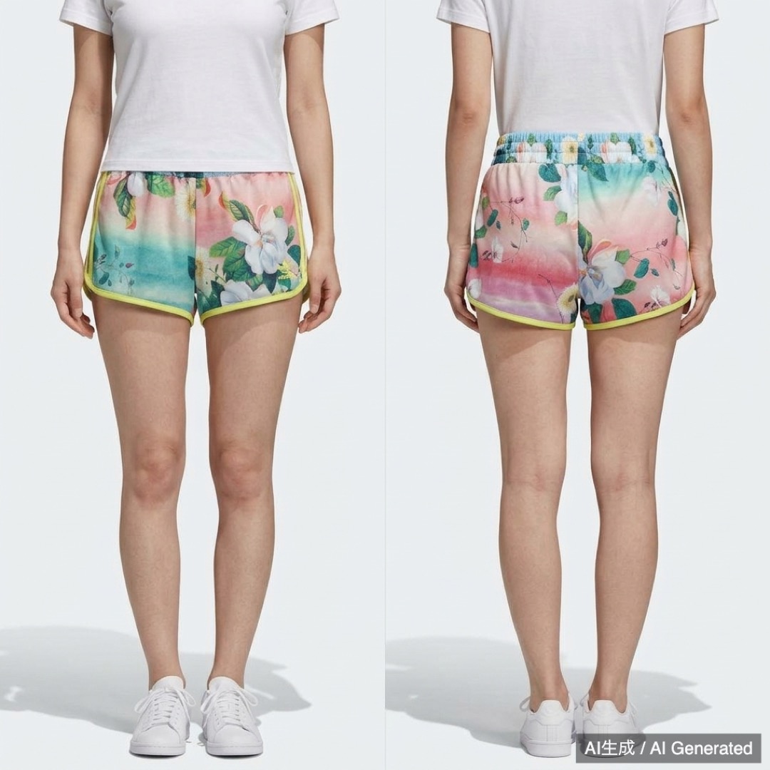 adidas 花柄ショートパンツ レディースam (1/4)