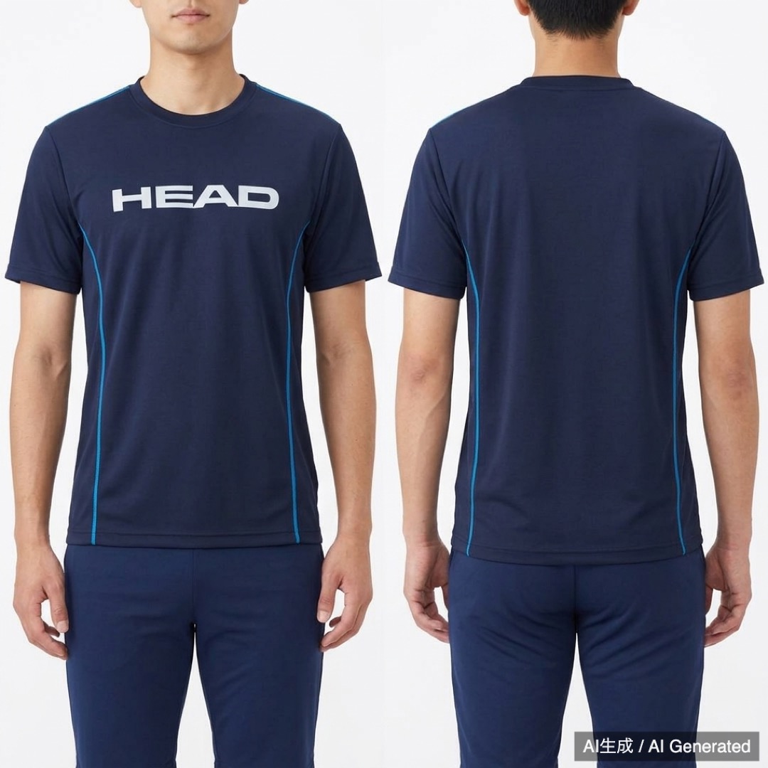 HEAD ネイビー Tシャツ M (1/4)