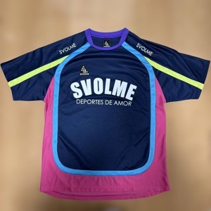 SVOLME サッカーシャツ Lサイズ ネイビー/ピンク