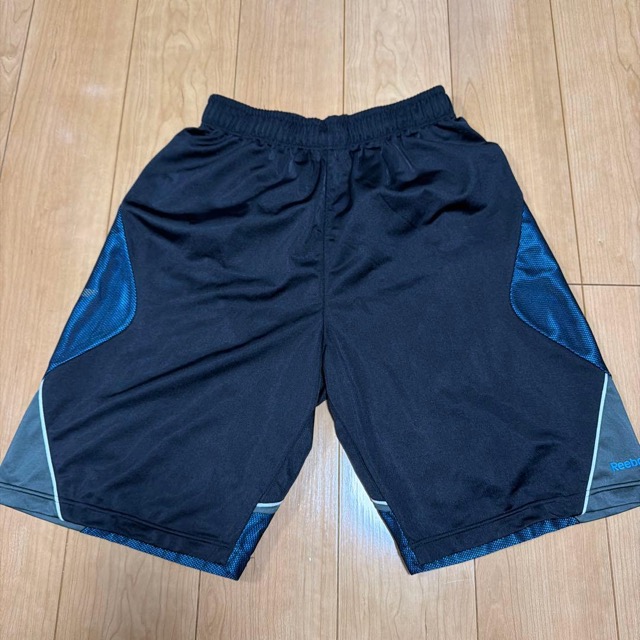 Reebok バスケットボールパンツ 黒/青 (1/5)