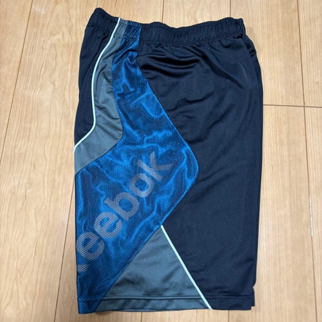 Reebok バスケットボールパンツ 黒/青 (3/5)